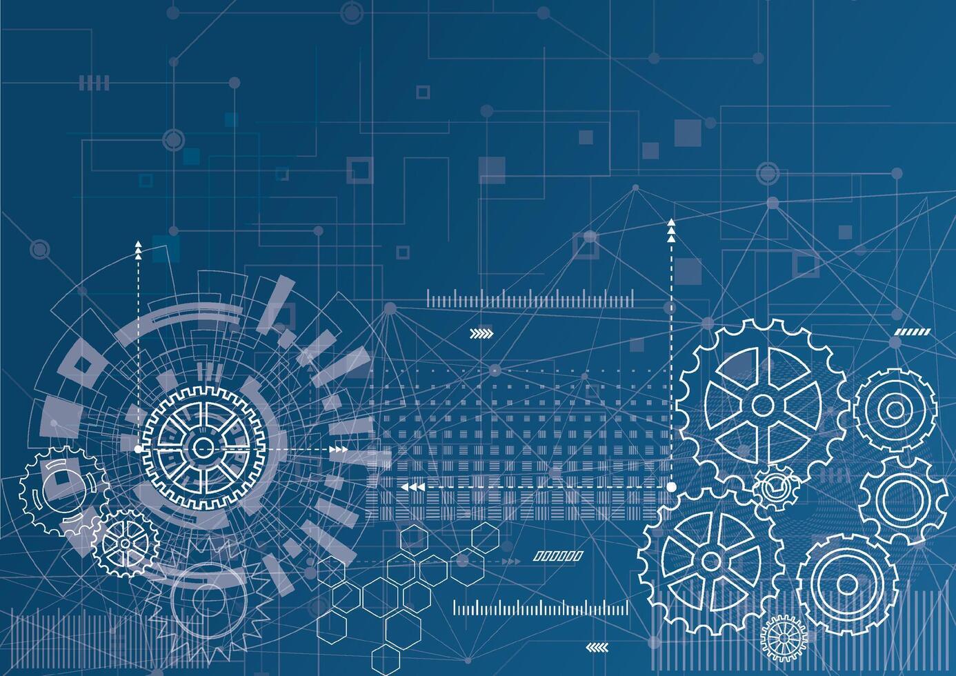 resumen engranaje rueda mecanismo antecedentes. máquina tecnología vector