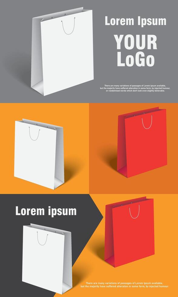 Graphic bag for decorate vector