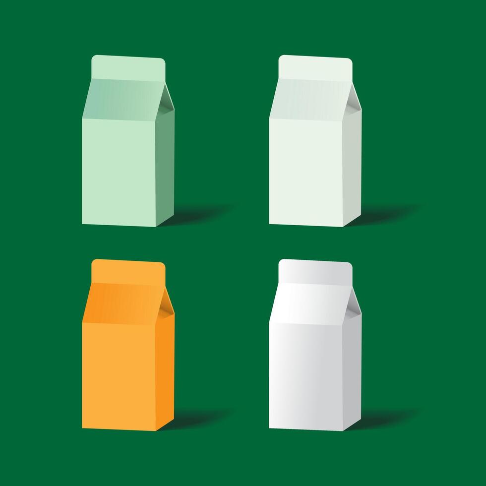 Mock up milk for decoration vector