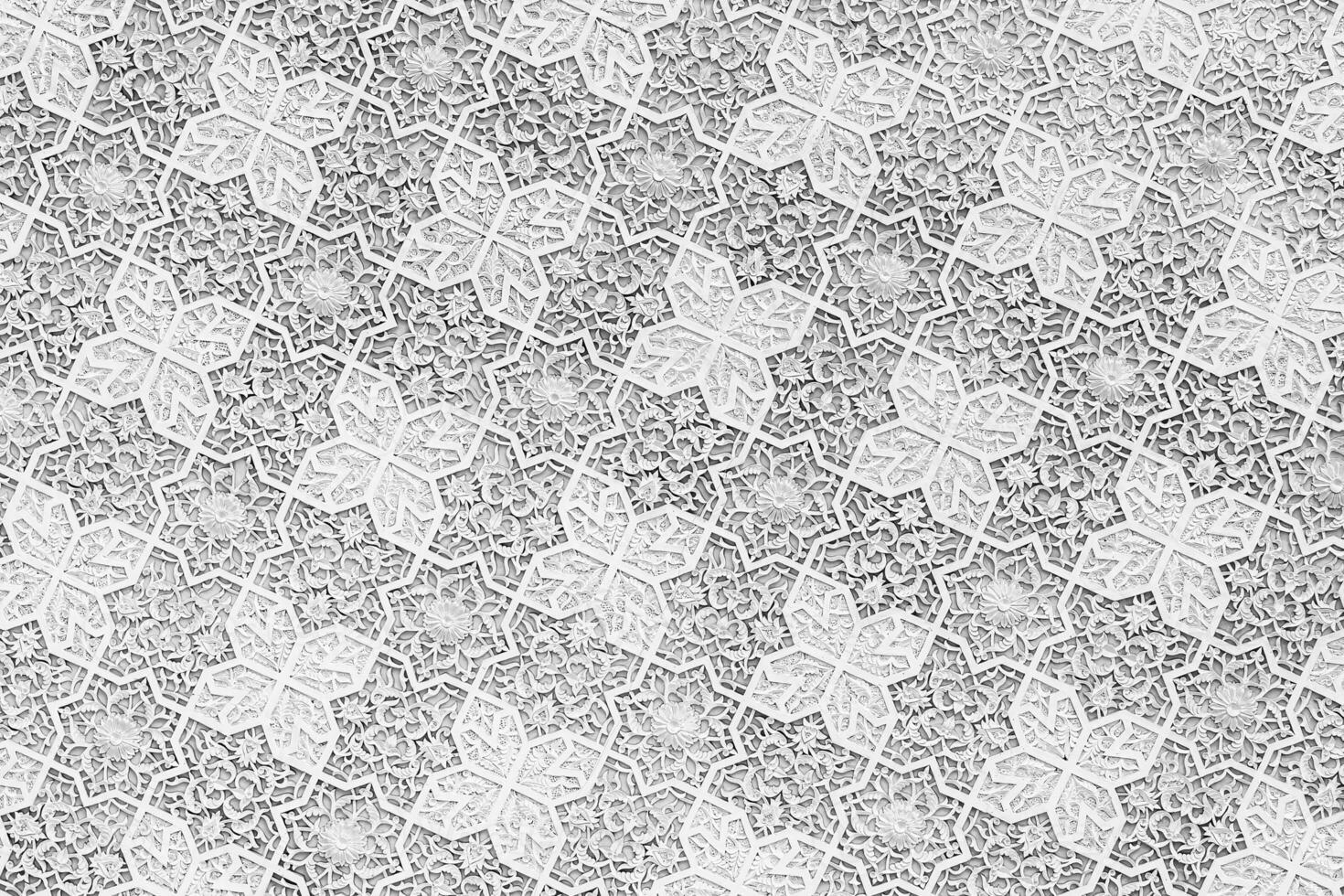 Geometric traditional Islamic ornament. Fragment of a pattern mosaic.Abstract background. photo