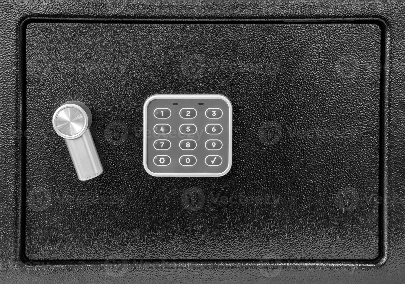 Electronic safe lock with numeric keypad. photo