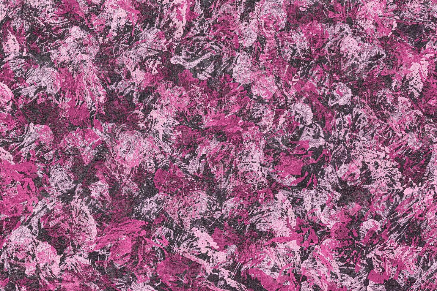 Colorful abstract pattern painted on a concrete wall. Grunge background. photo