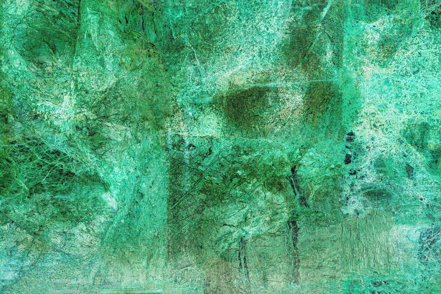 Texture of green marble tiles with scratches. Abstract background. photo