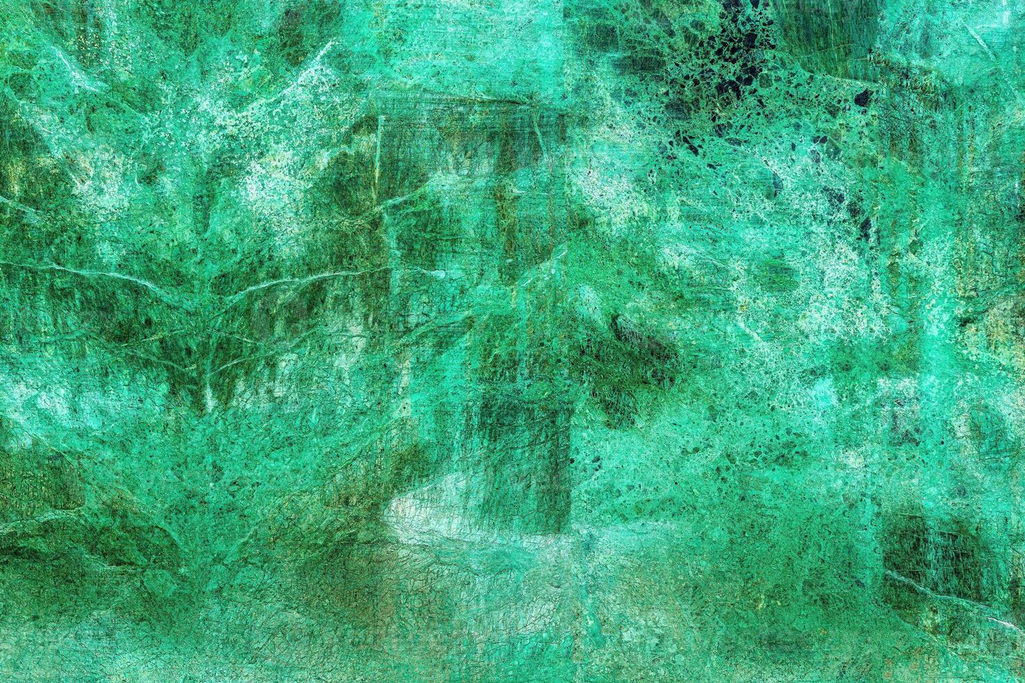 Texture of green marble tiles with scratches. Abstract background. photo