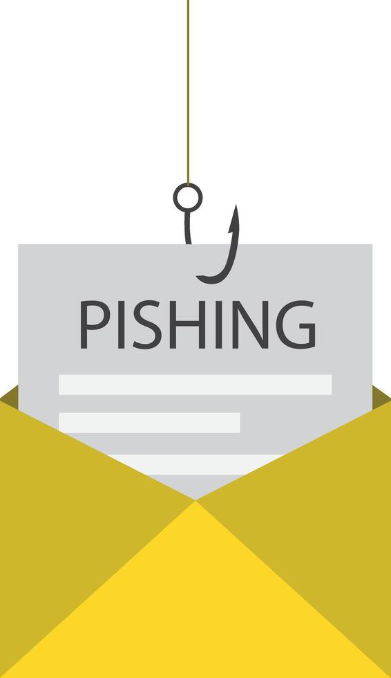 Phishing Email Hacking Fraud Malware Envelope vector