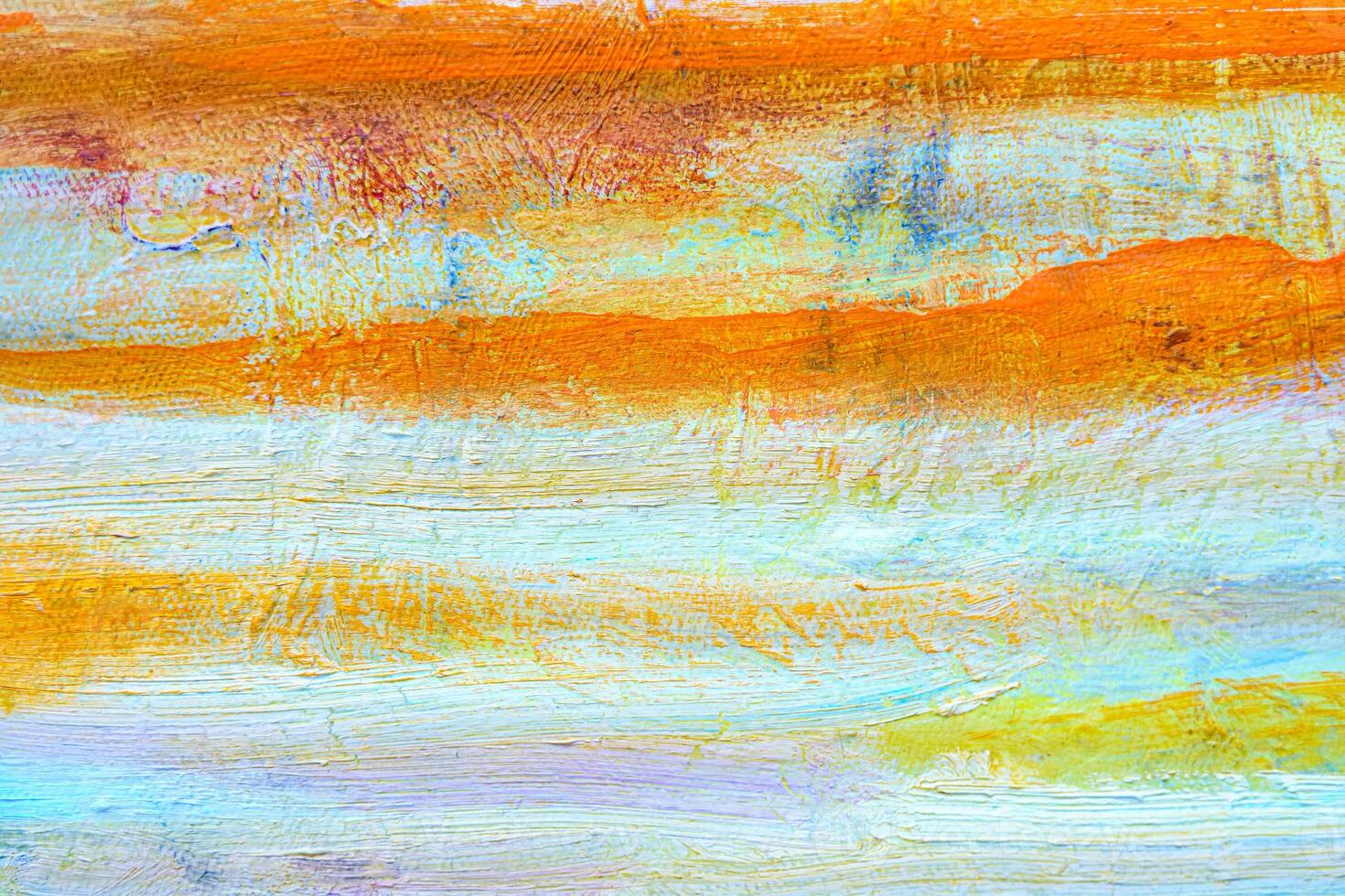 Colorful abstract oil painting art background. Texture of canvas and oil. photo