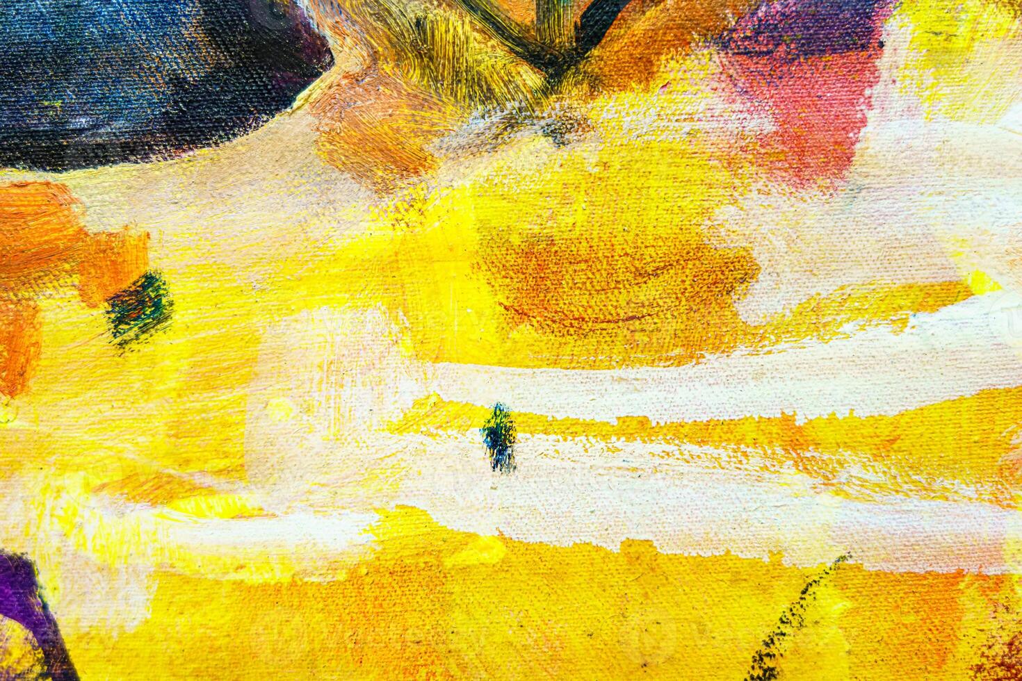 Colorful abstract oil painting art background. Texture of canvas and oil. photo