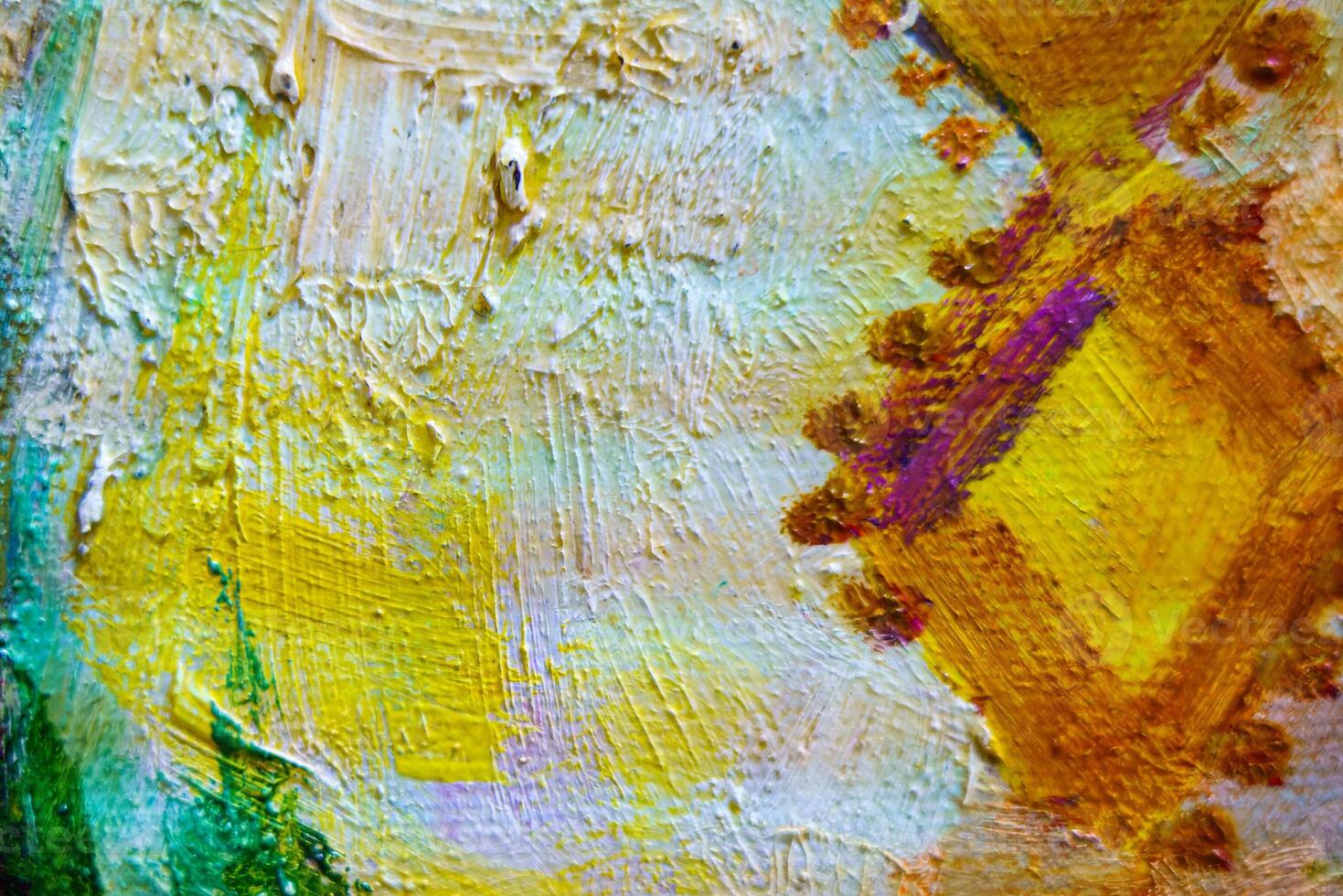 Colorful abstract oil painting art background. Texture of canvas and oil. photo