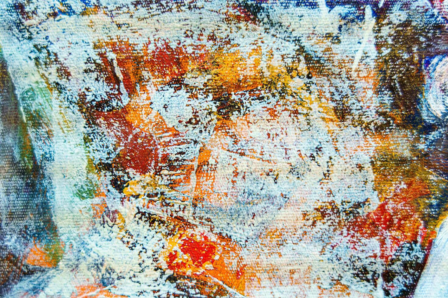 Colorful abstract oil painting art background. Texture of canvas and oil. photo