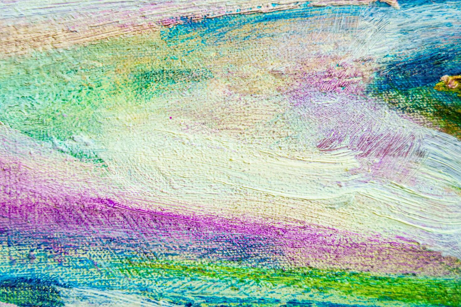 Colorful abstract oil painting art background. Texture of canvas and oil. photo