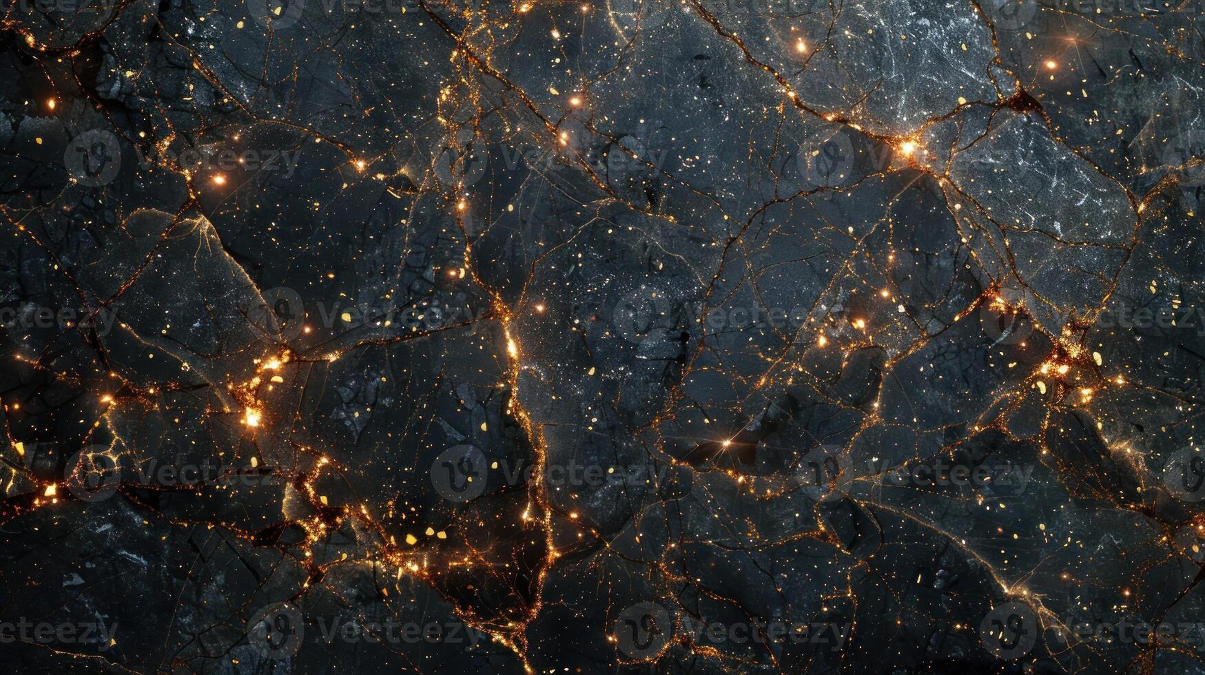 View of Earth from space showing city lights at night photo