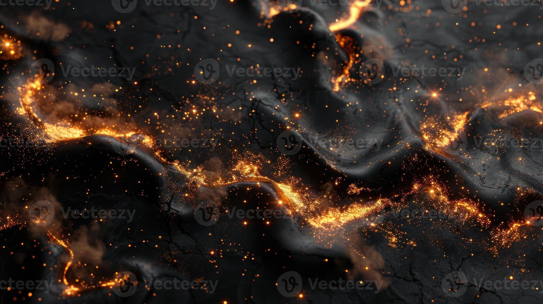 tierras iluminado ciudades brillar en contra el oscuridad de espacio foto