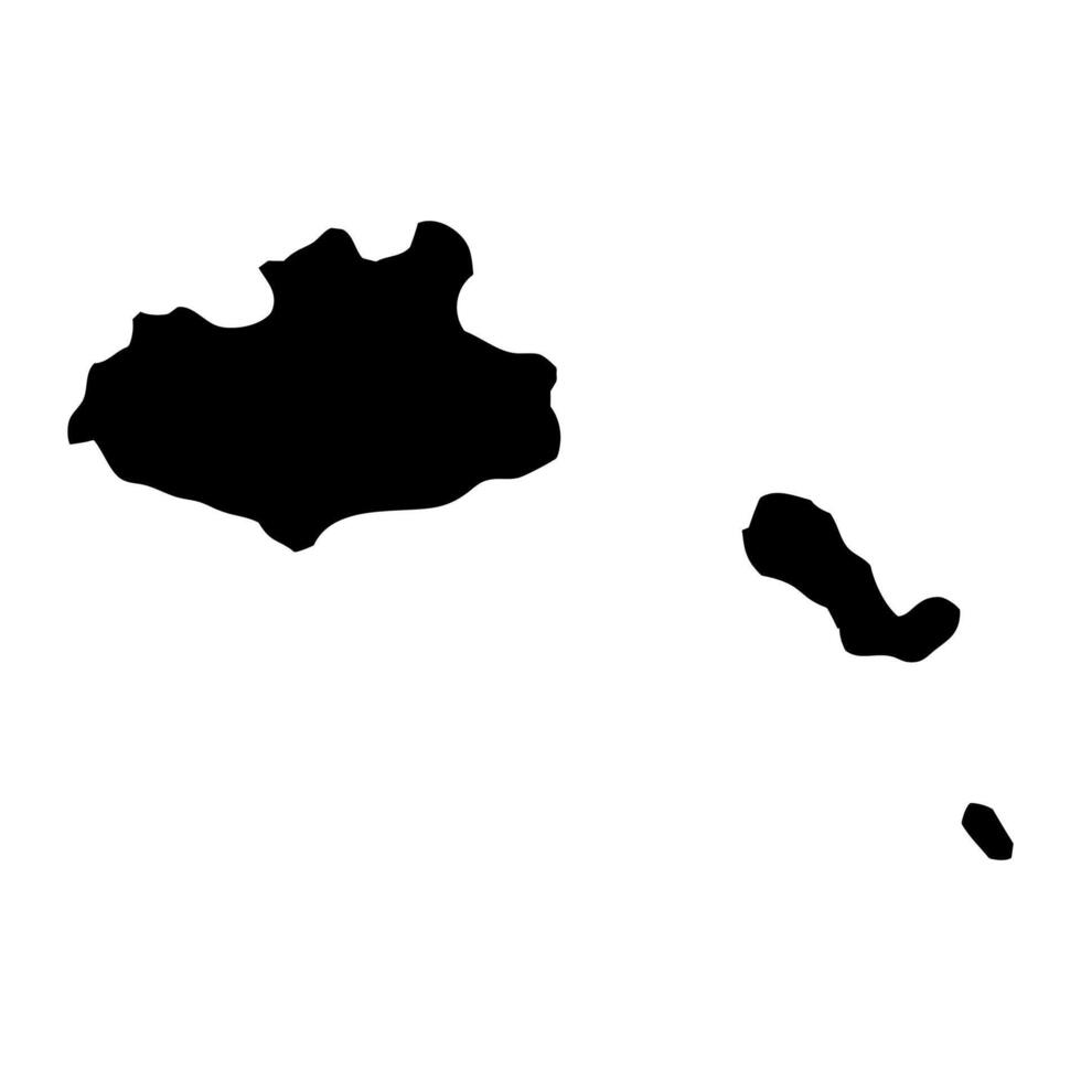 Sao Vicente municipality map, administrative division of Cape Verde. illustration. vector