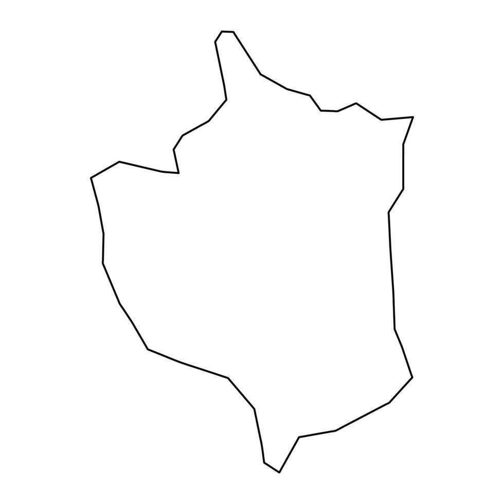 San Jose de Ocoa Province map, administrative division of Dominican Republic. illustration. vector