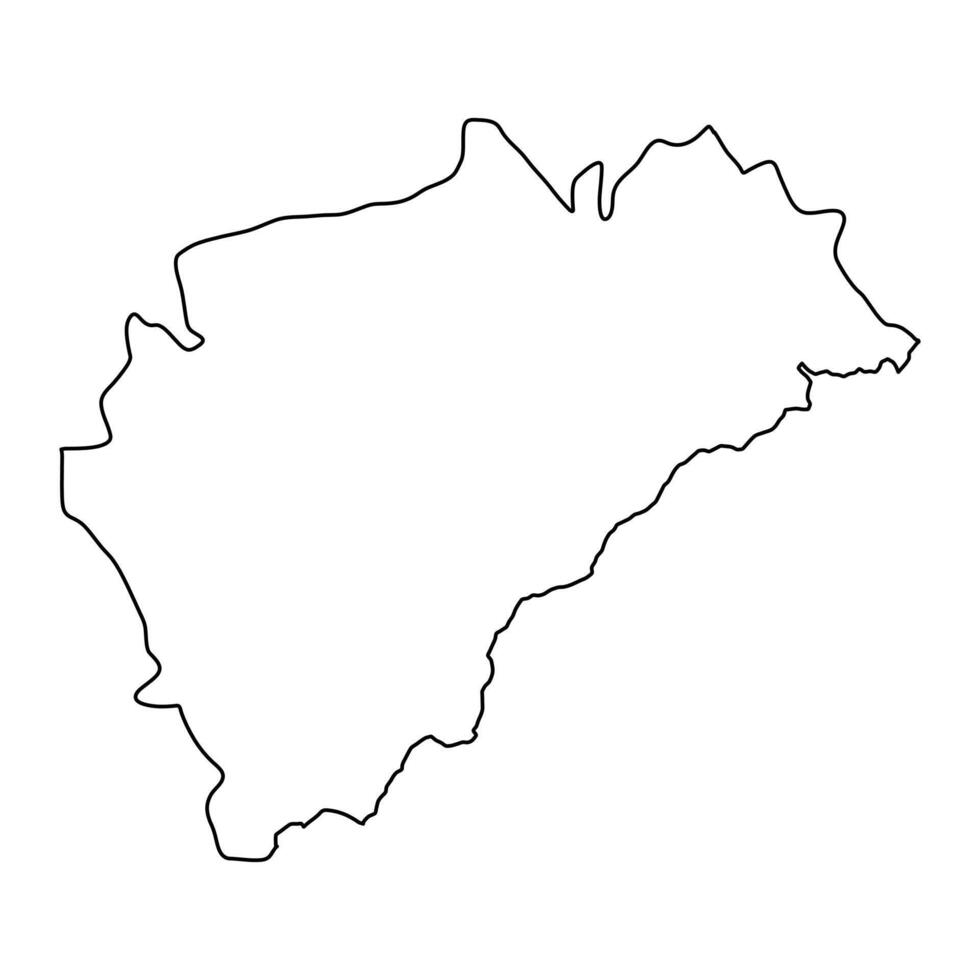mapa de el provincia de segovia, administrativo división de España. ilustración. vector