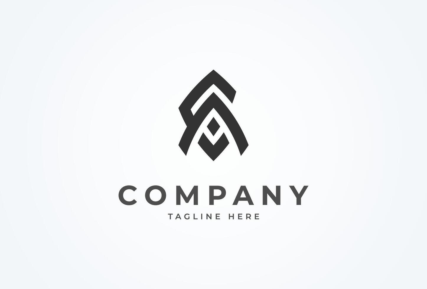 Letter CA or AC Logo, monogram logo design combination of letters C and A, Flat Logo Design Template element, illustration vector