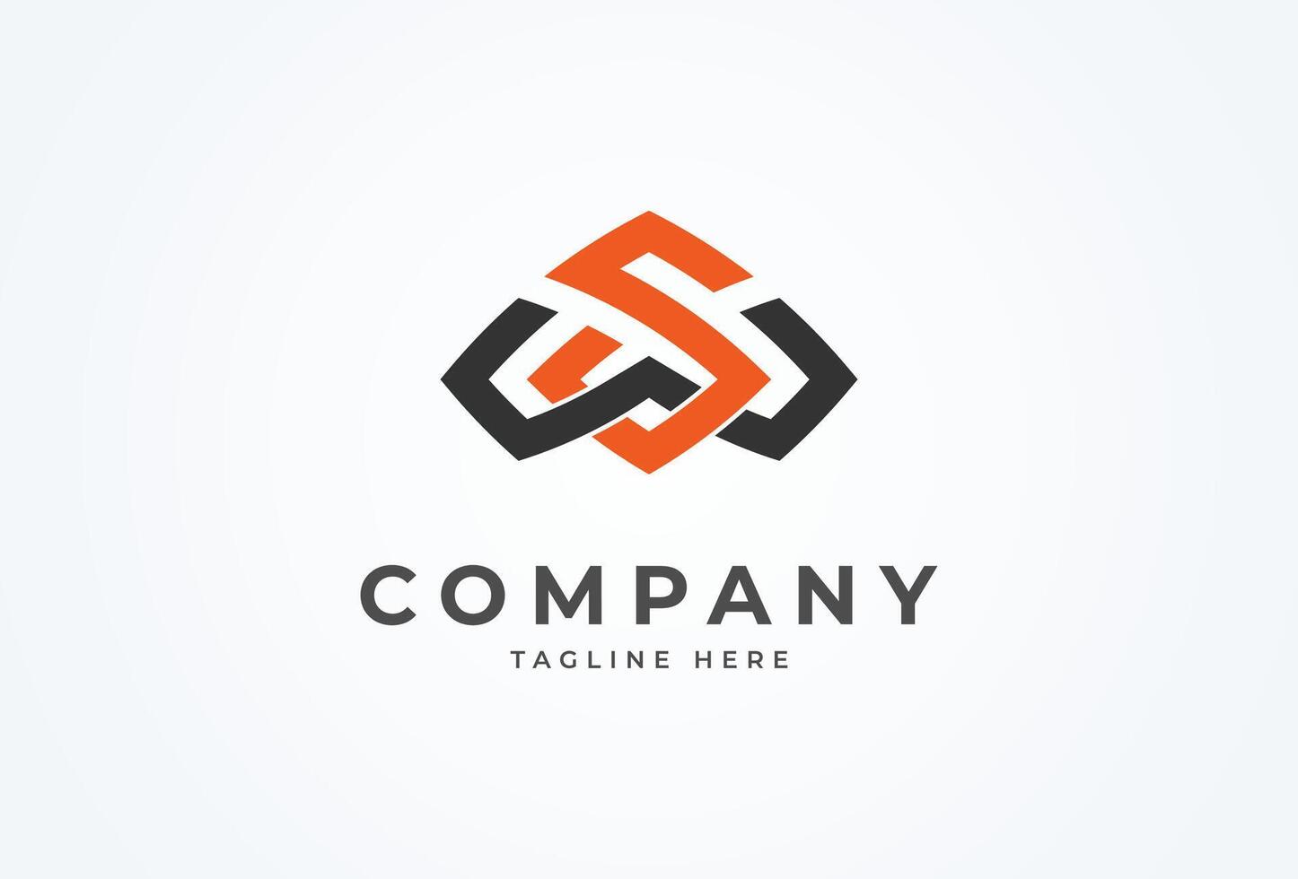 Letter SW or WS Logo, monogram logo design combination of letters S and W, Flat Logo Design Template element, illustration vector