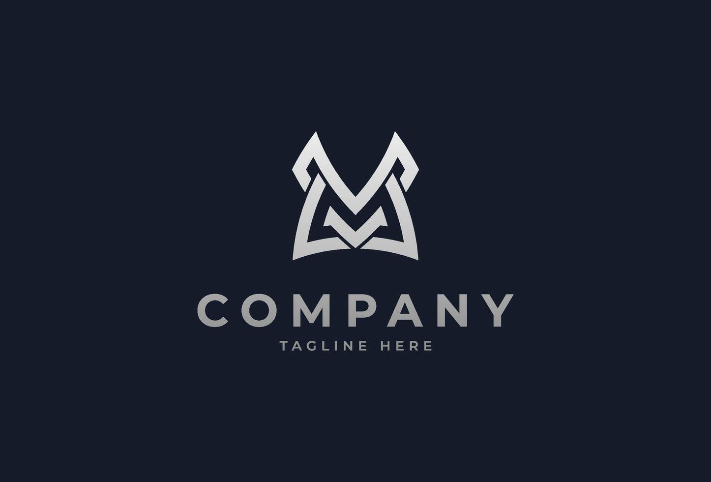 Initial MV or VM Monogram Logo, modern letter M and V design logo inspiration, illustration vector