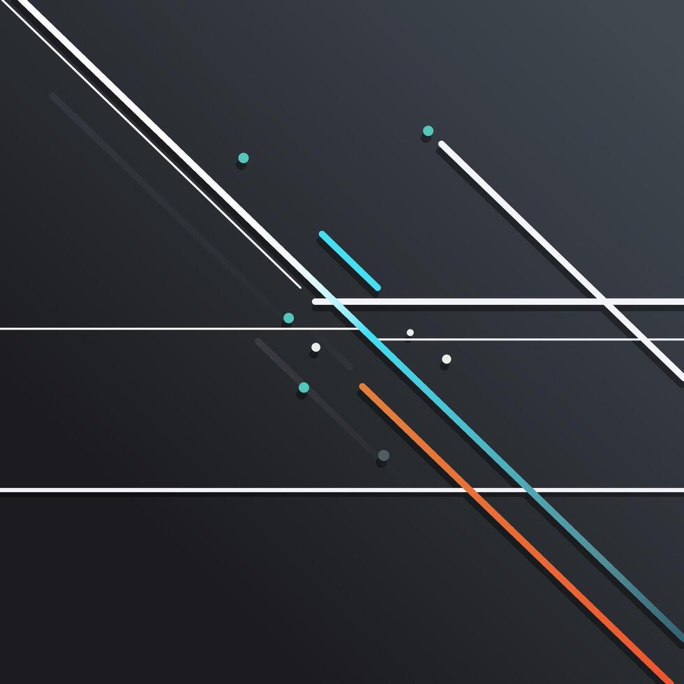 Background black with thin straight lines vector