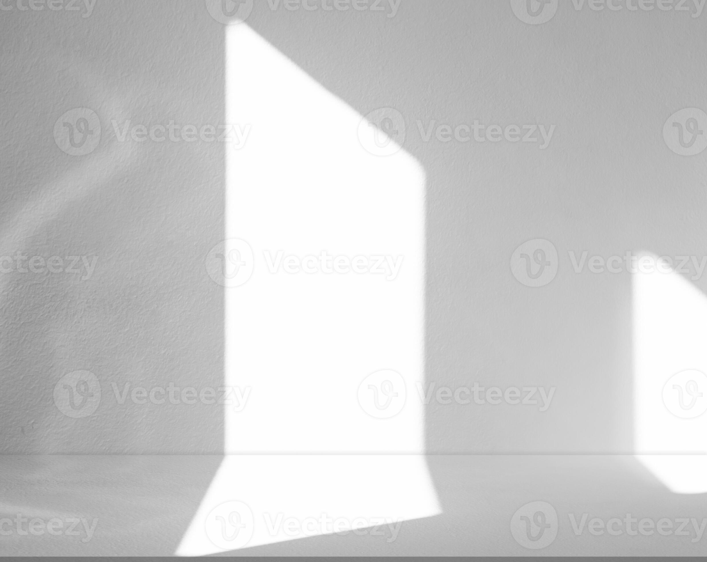 Studio White Wall Background,Concrete texture with Shadow Window