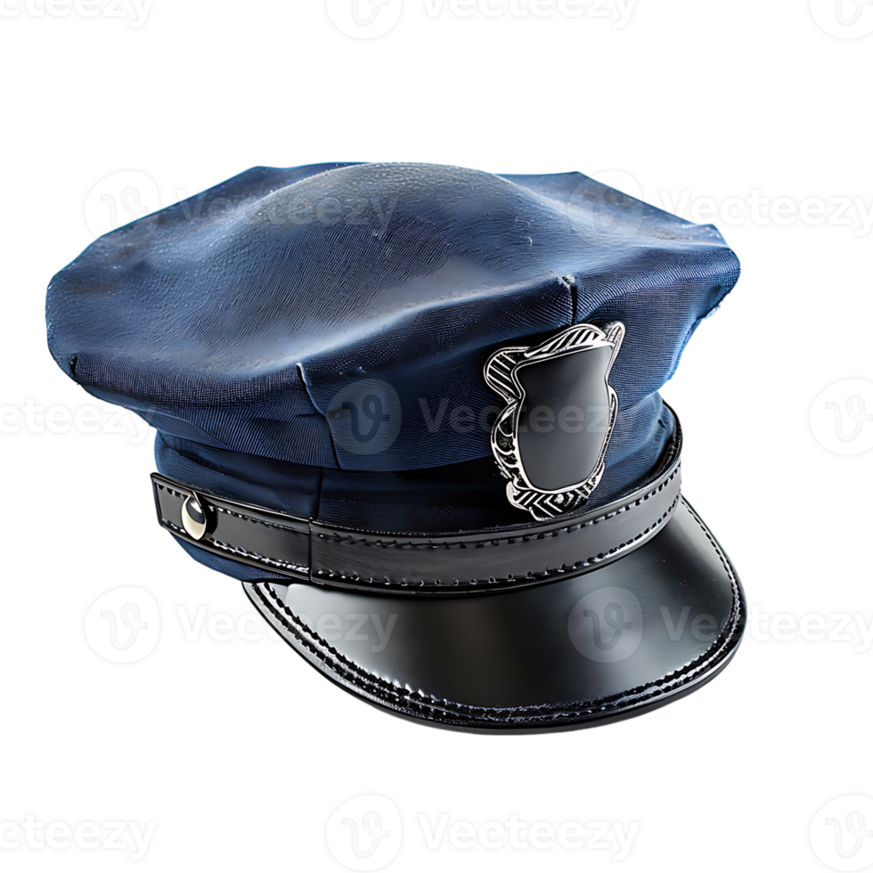 Police hat on isolated transparent background png