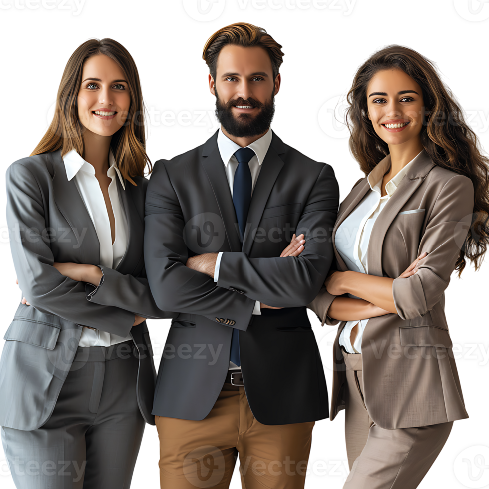 Business people team on isolated transparent background png