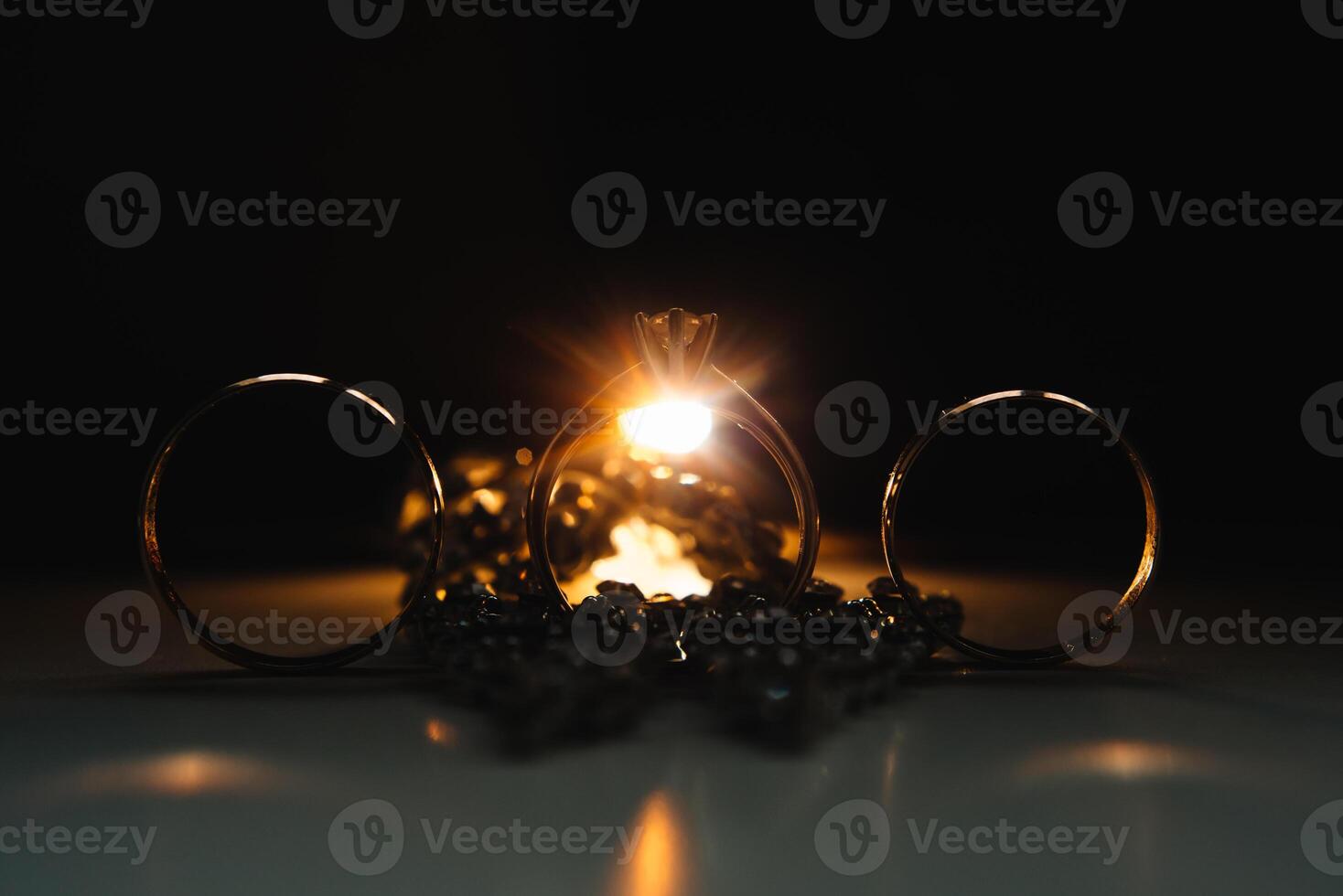 Wedding rings. Two Wedding rings for the bride and groom photo