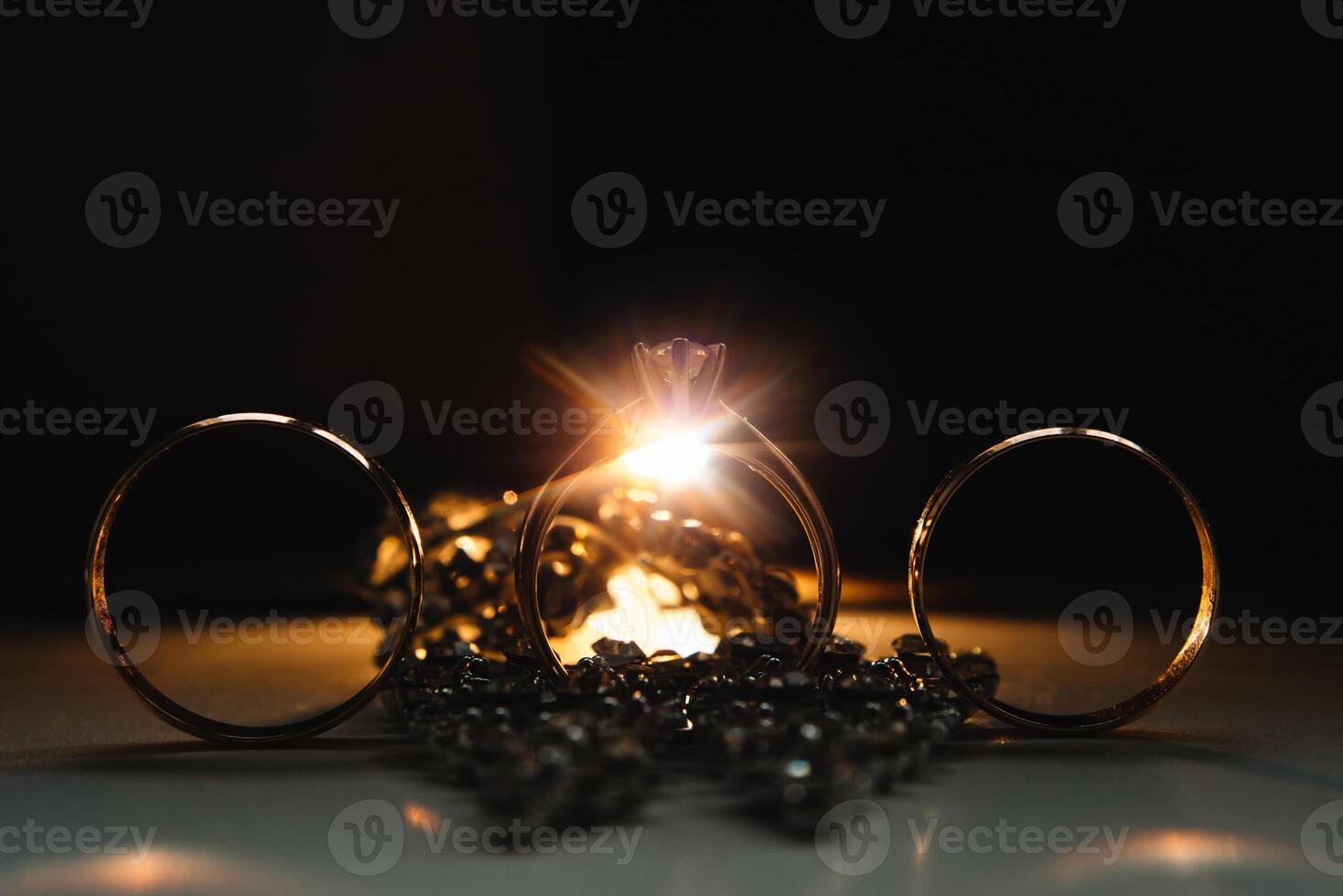 Wedding rings. Two Wedding rings for the bride and groom photo