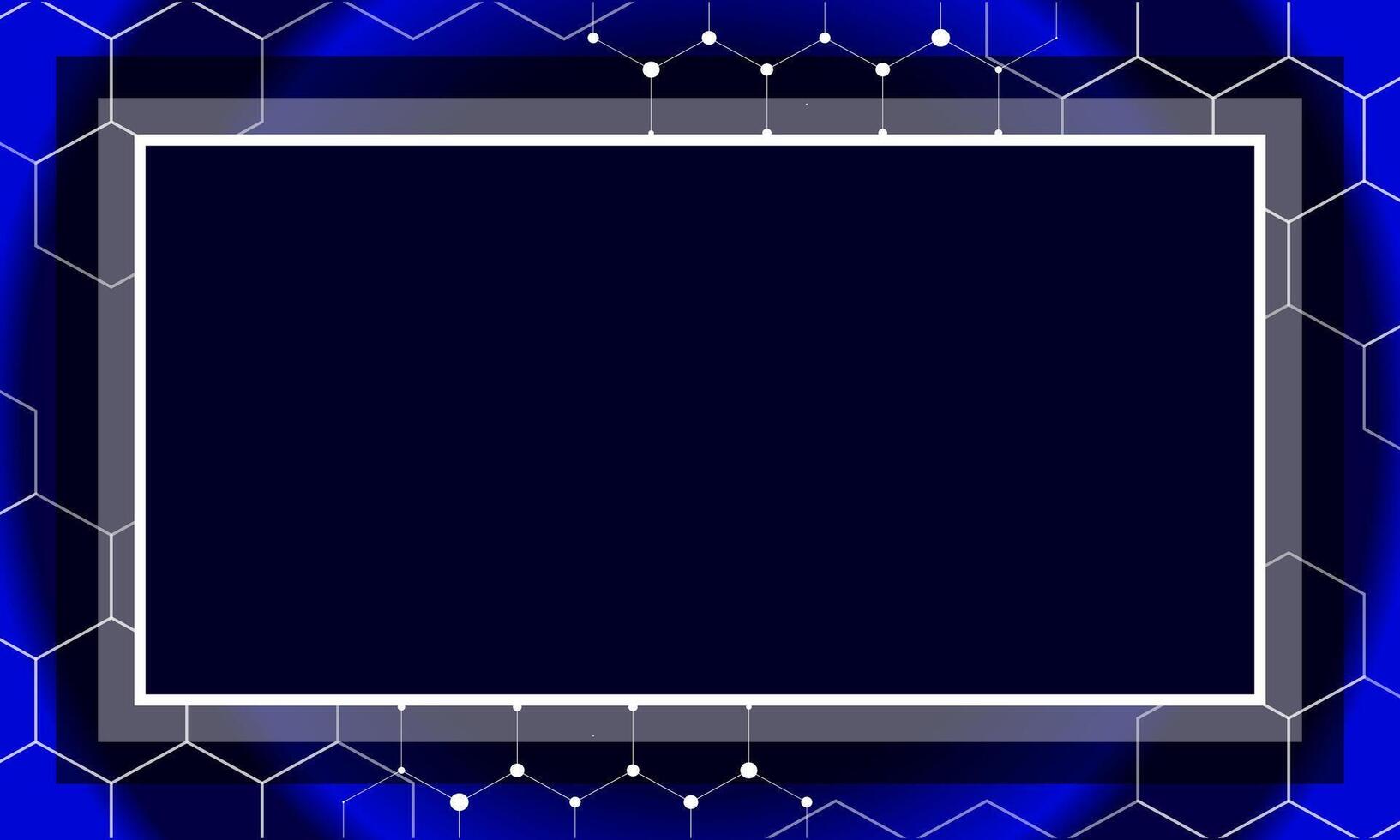 blank space on blue and black background. vector