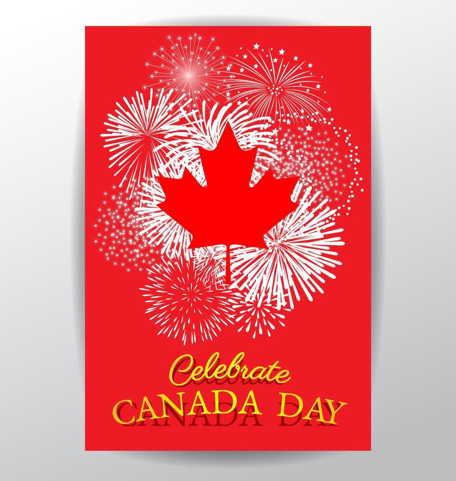 Maple Leaf background for the national day of Canada vector