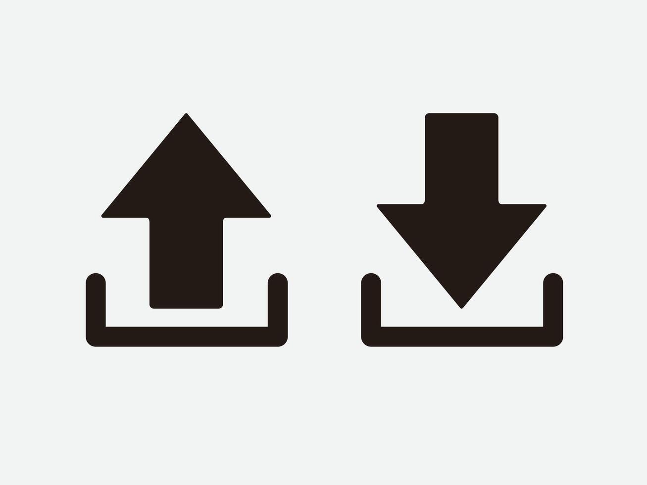 Download flat icon. install .download. Upload. Load symbol simple flat illustration vector