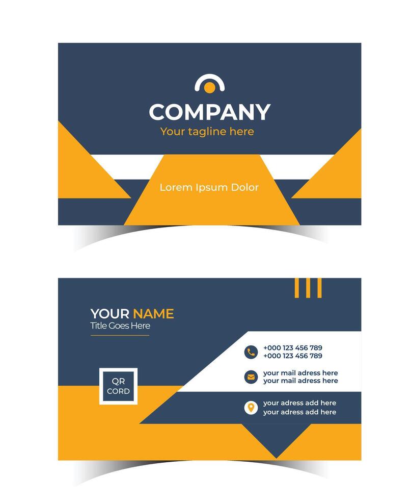 New corporate business card design template vector