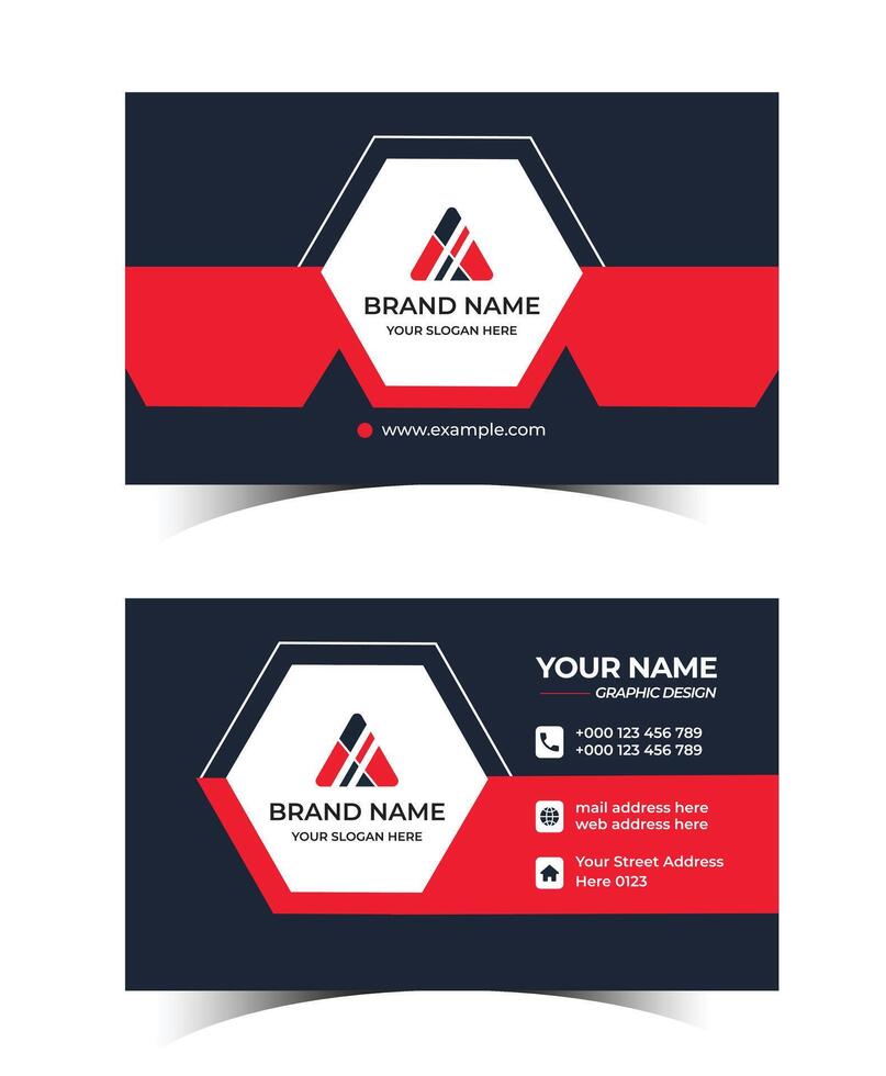 New creative modern professional business card template design vector