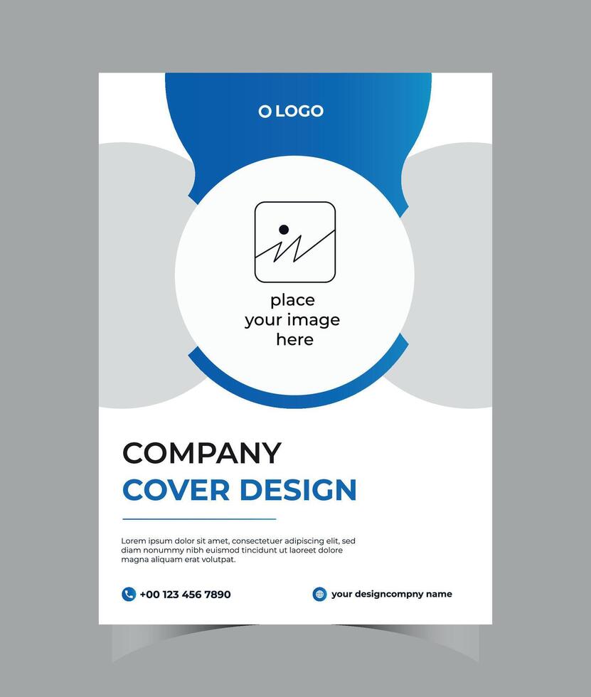 Corporate business brochure book cover company profile template vector