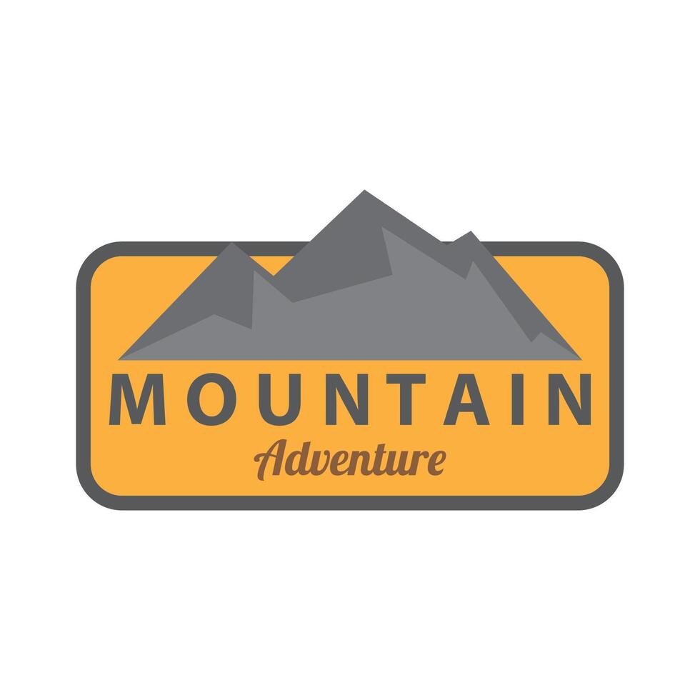 Mountain logo design. Adventure. Outdoor hiking adventure icon set. Design vector