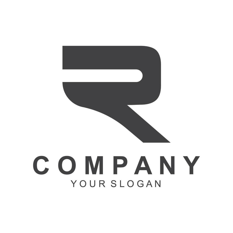 Initial Letter R Logo Design vector