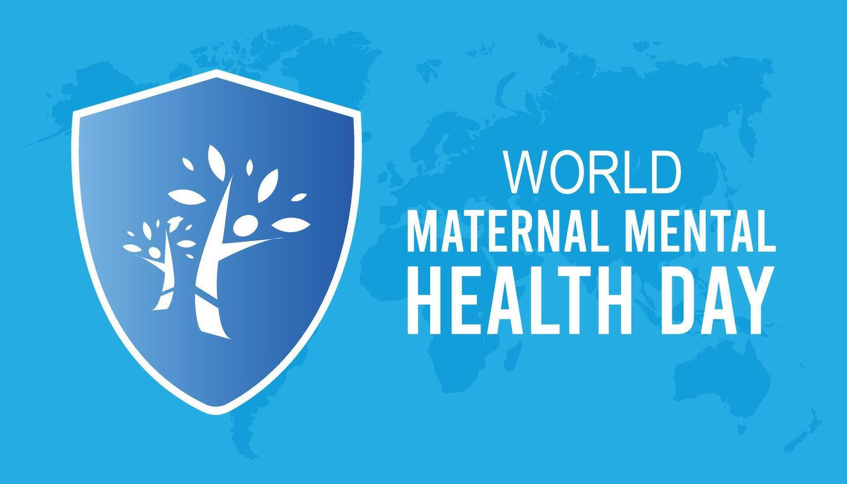 World Maternal Mental Health Day observed every year in May. Template for background, banner, card, poster with text inscription. vector