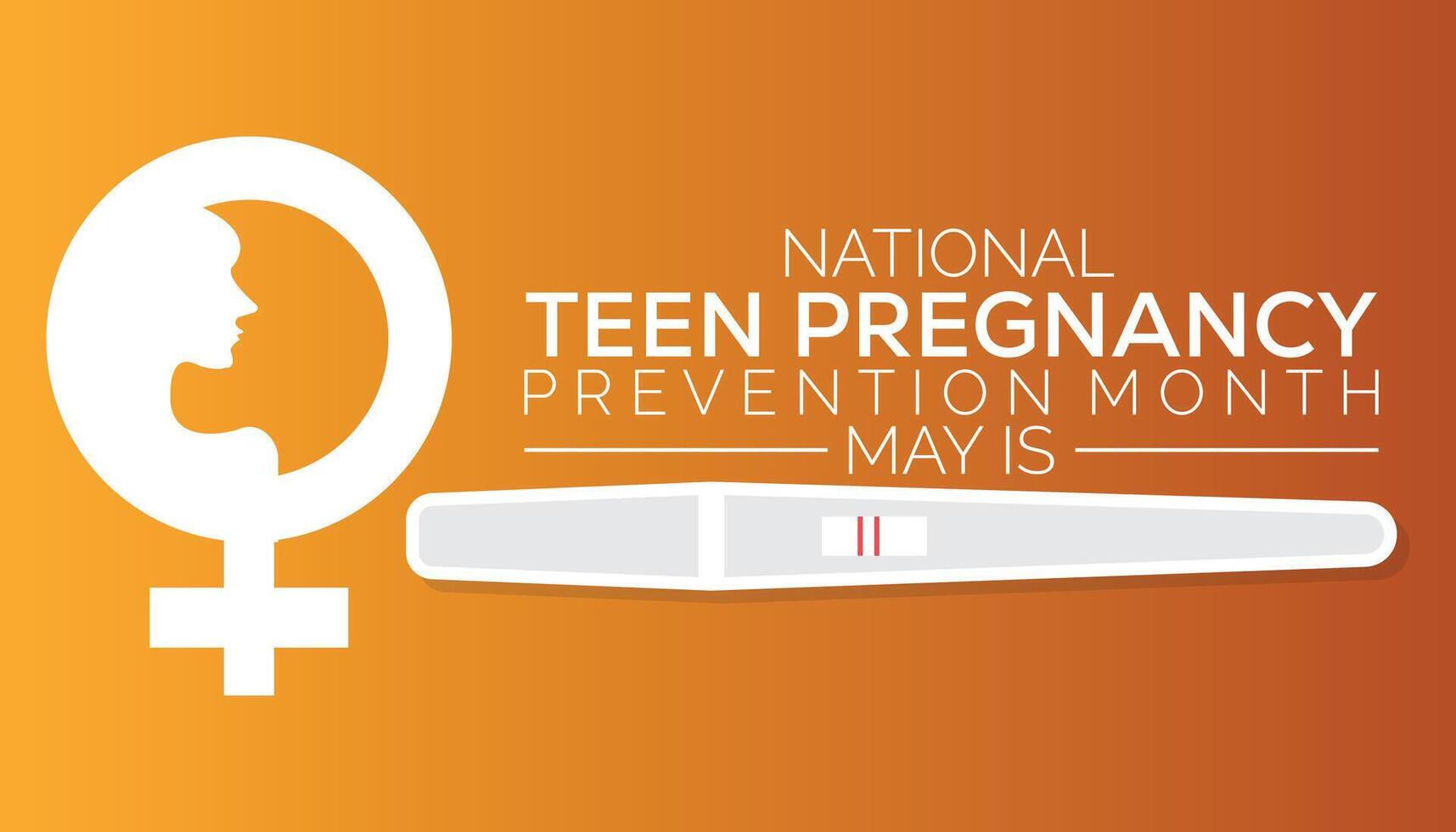 national teen pregnancy prevention month observed every year in May. Template for background, banner, card, poster with text inscription. vector