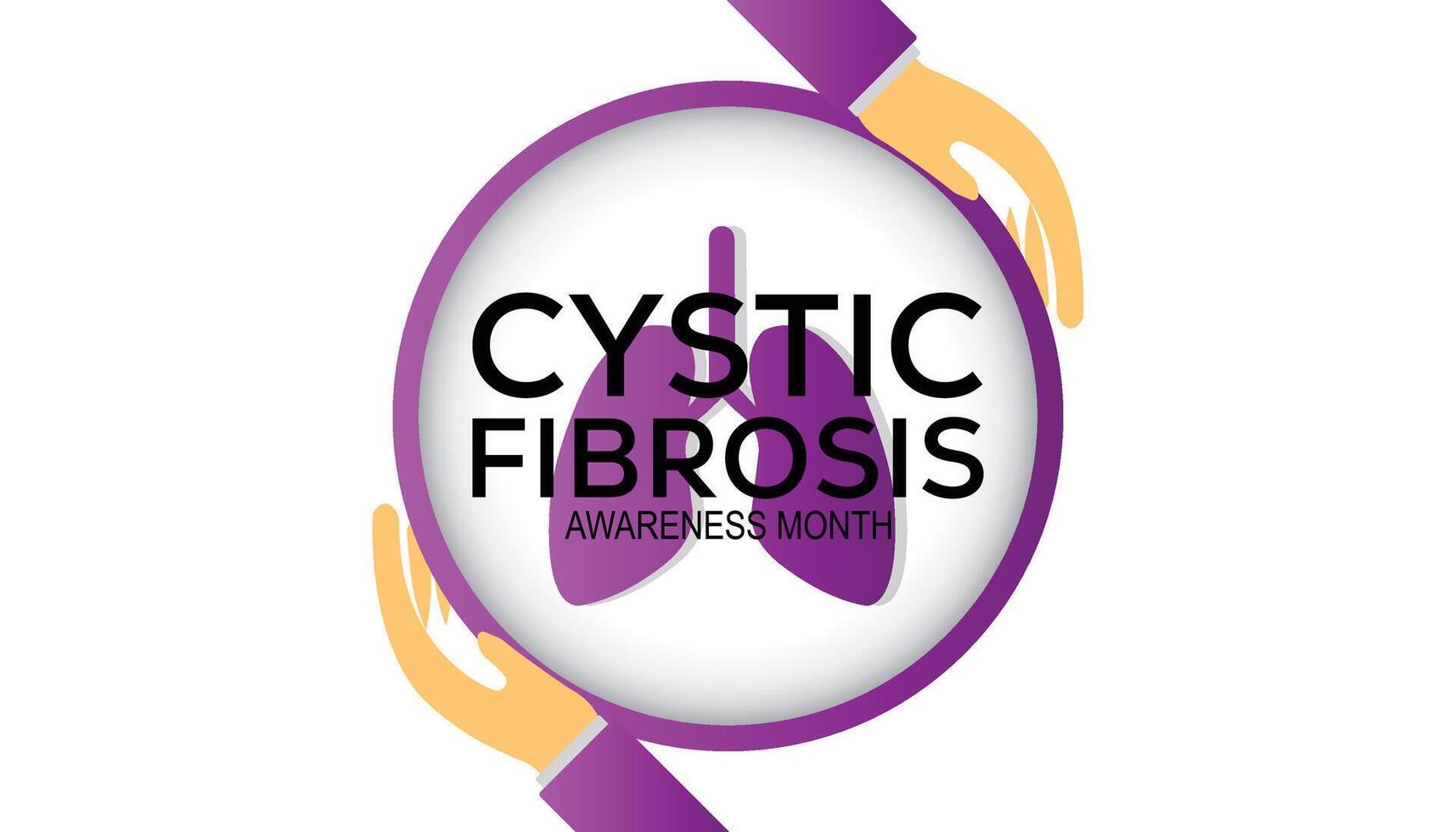 Cystic Fibrosis Awareness Month observed every year in May. Template for background, banner, card, poster with text inscription. vector
