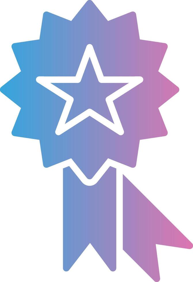 Medal Glyph Gradient Icon Design vector