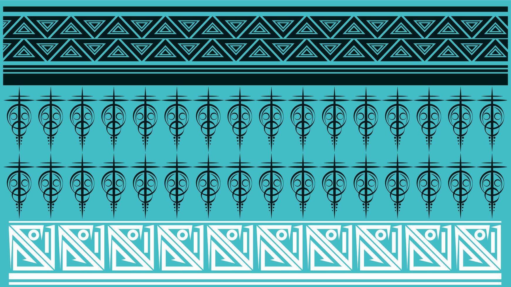 Background Ethnic style colorful seamless border. Tribal decorative tape Polynesian tribal aztec pattern for t shirt, pants, fabric, wallpaper, card template, wrapping paper, carpet, textile, cover. vector