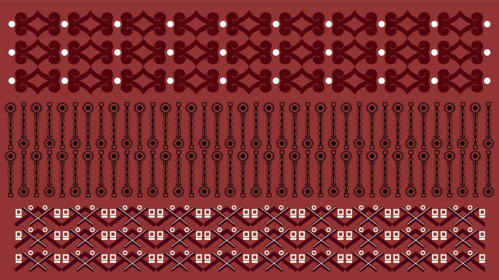 Background Ethnic style colorful seamless border. Tribal decorative tape Polynesian tribal aztec pattern for t shirt, pants, fabric, wallpaper, card template, wrapping paper, carpet, textile, cover. vector