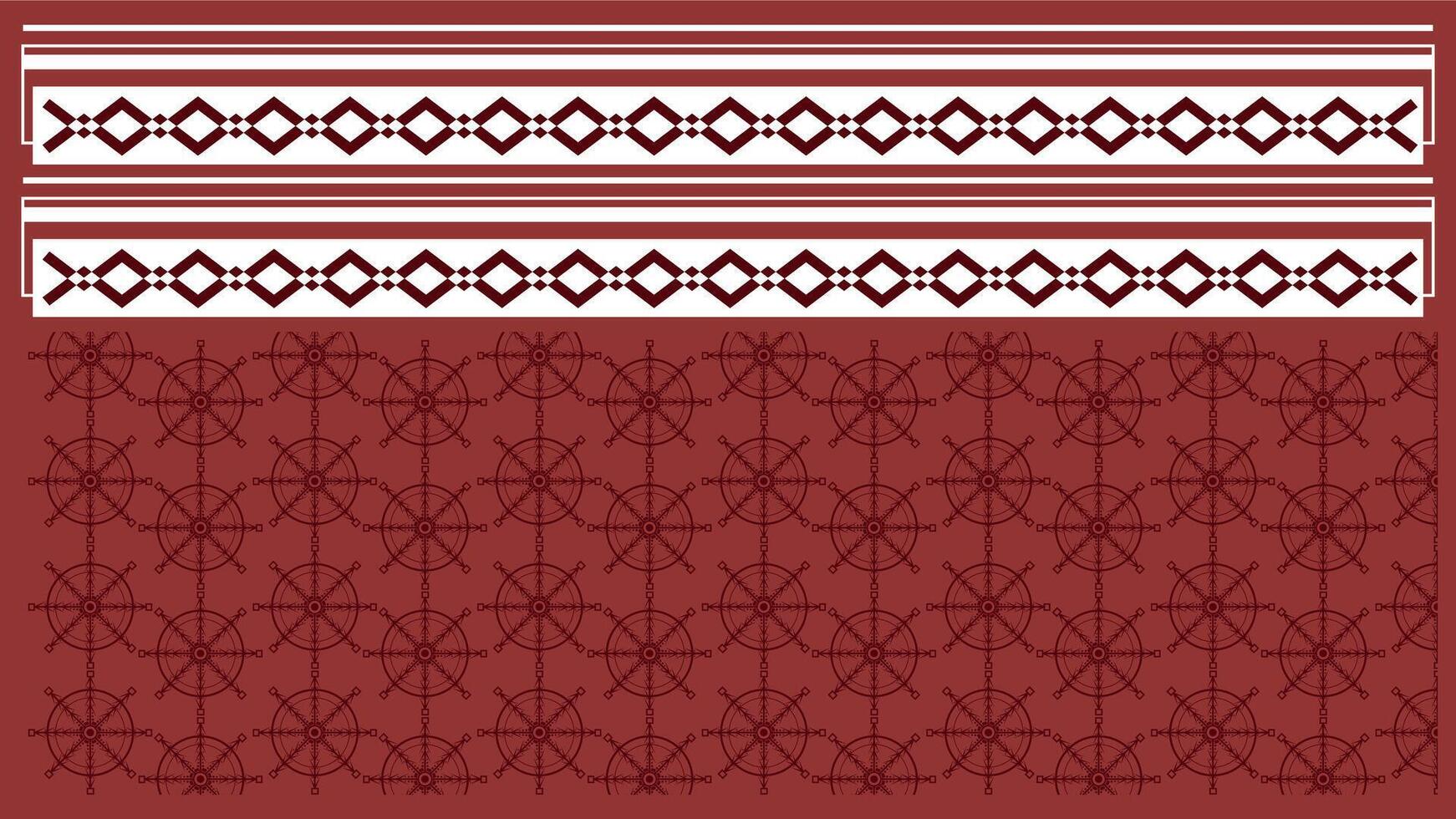 Background Ethnic style colorful seamless border. Tribal decorative tape Polynesian tribal aztec pattern for t shirt, pants, fabric, wallpaper, card template, wrapping paper, carpet, textile, cover. vector