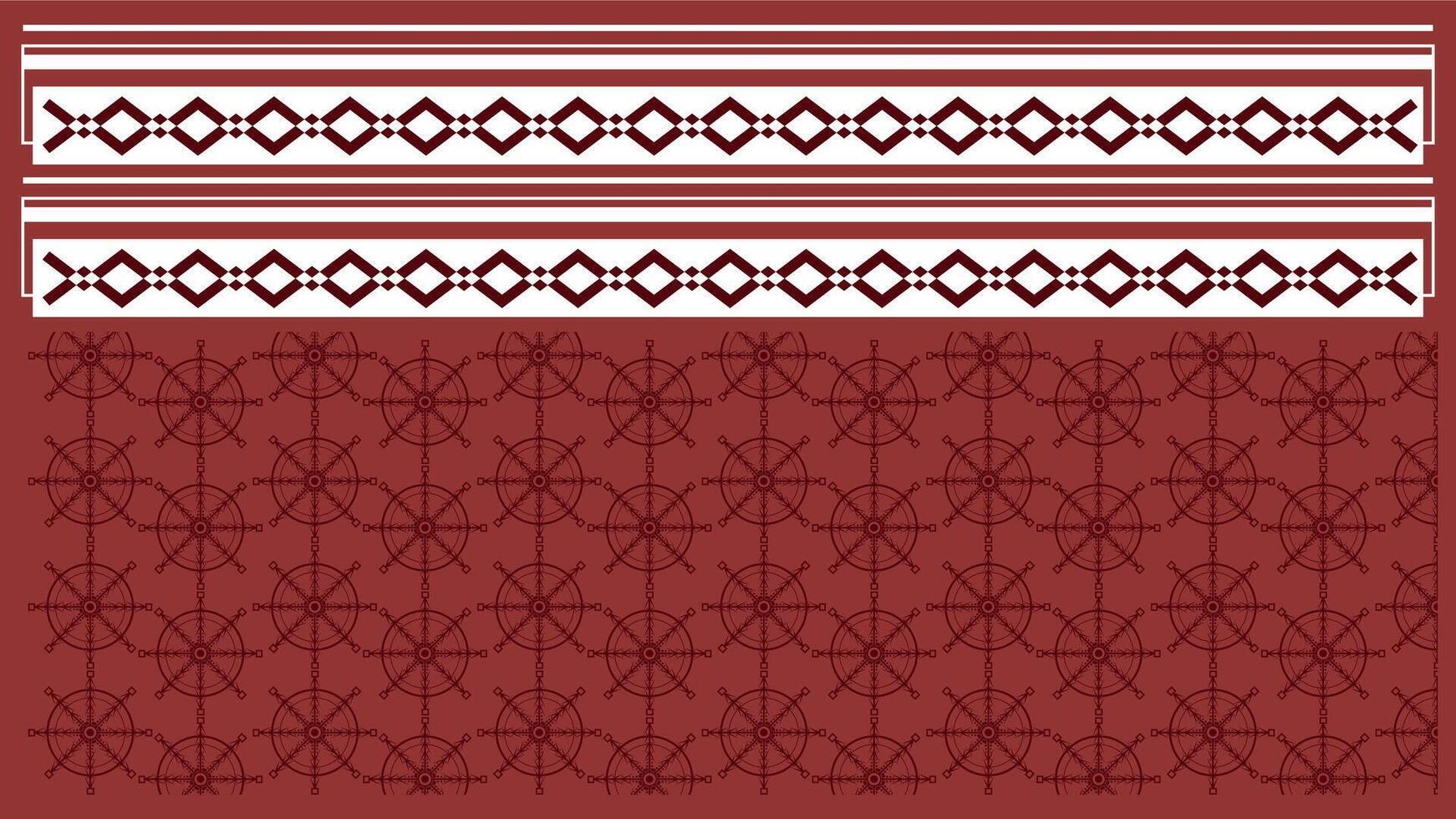 Background Ethnic style colorful seamless border. Tribal decorative tape Polynesian tribal aztec pattern for t shirt, pants, fabric, wallpaper, card template, wrapping paper, carpet, textile, cover. vector