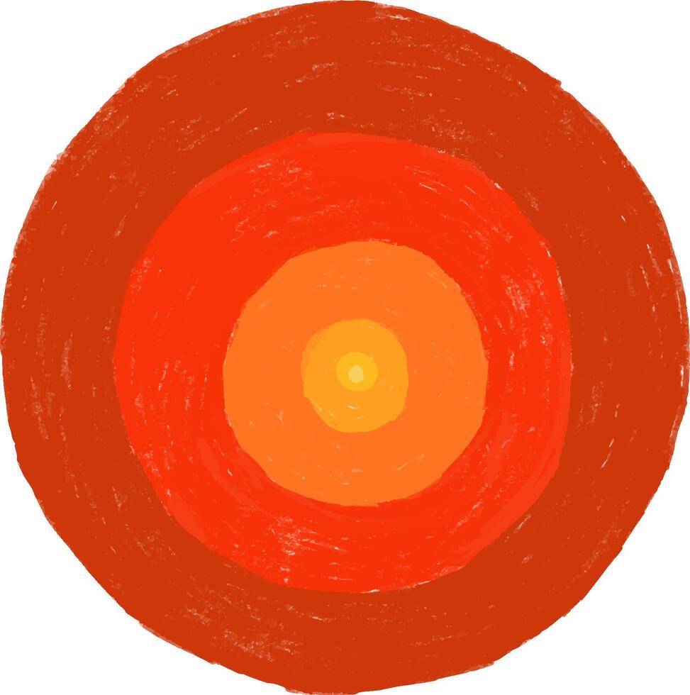hand drawn target of goal vector
