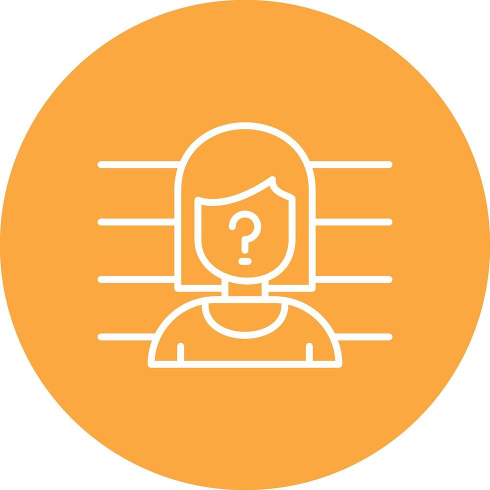 Suspect Line Multi Circle Icon vector