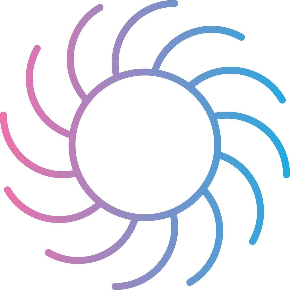 Nebula Line Gradient Icon Design vector
