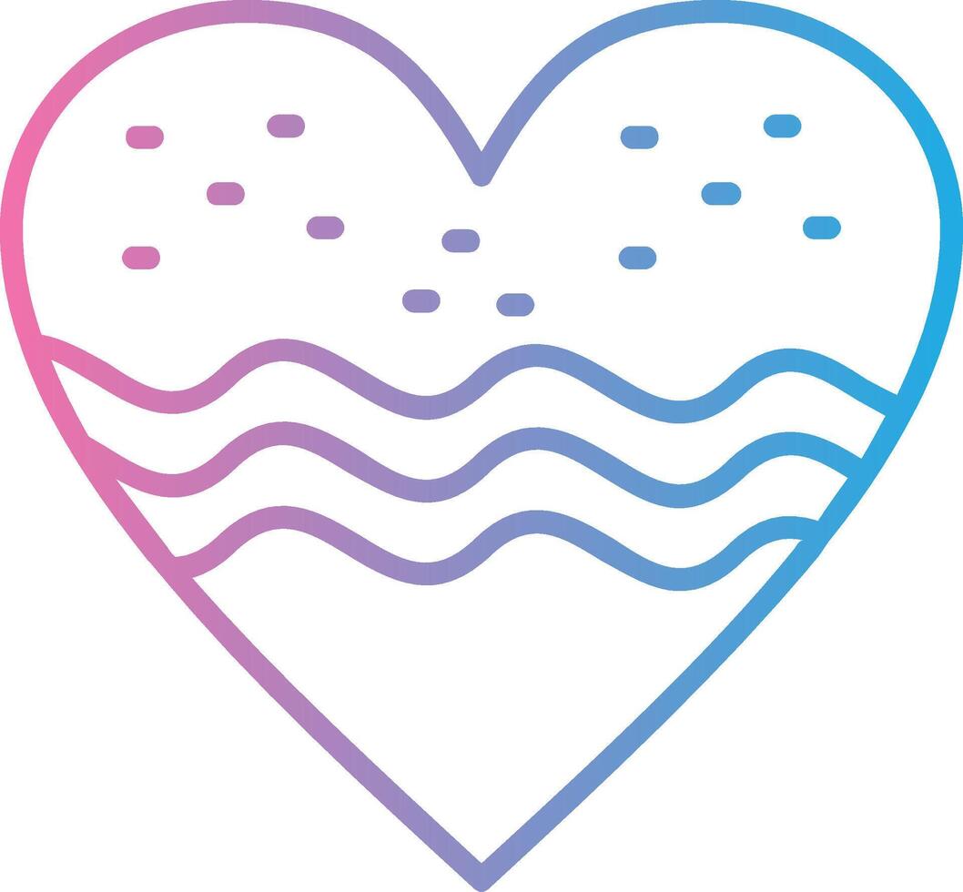 Cutter Line Gradient Icon Design vector