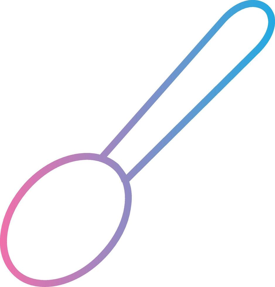 Spoon Line Gradient Icon Design vector