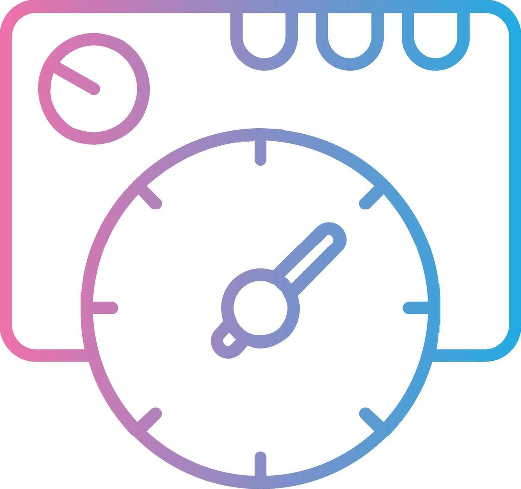 Thermostat Line Gradient Icon Design vector